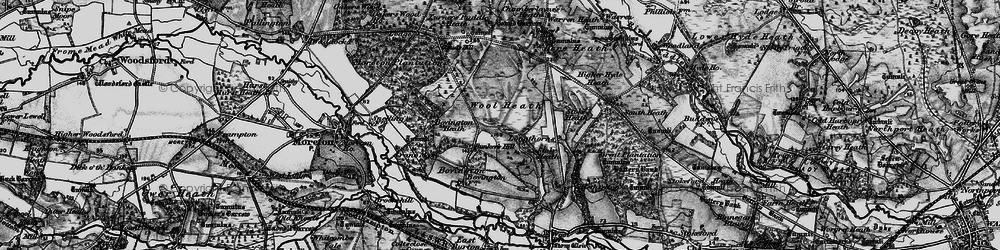 Old map of Bovington Camp in 1897