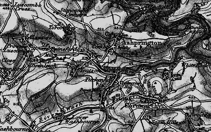 Old map of Bow in 1898