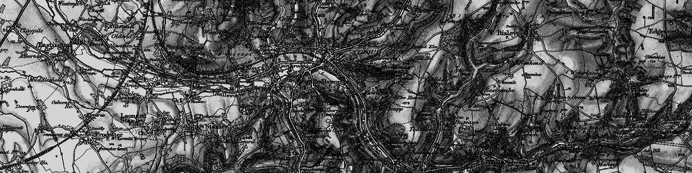 Old map of Bowbridge in 1897