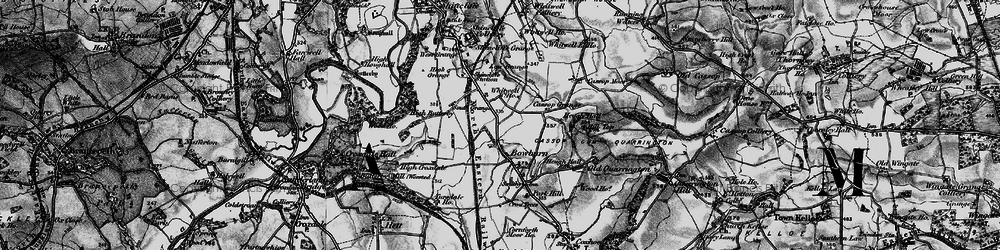 Old map of Bowburn in 1898
