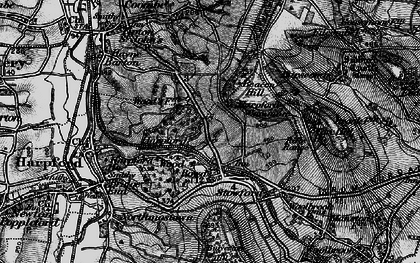 Old map of Bowd in 1897