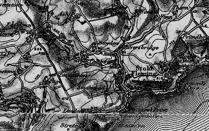 Old map of Bowden in 1897