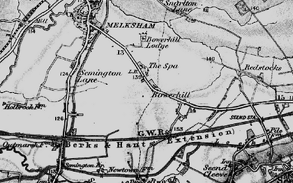 Old map of Bowerhill in 1898