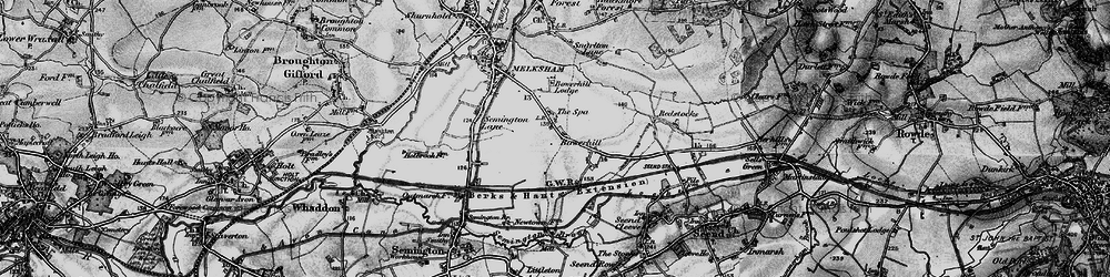 Old map of Bowerhill in 1898