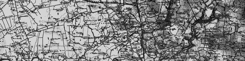 Old map of Bowgreave in 1896