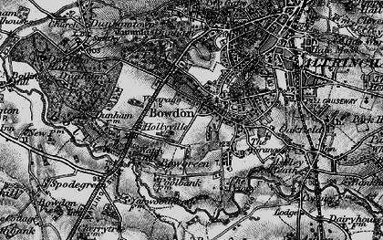 Old map of Bowgreen in 1896