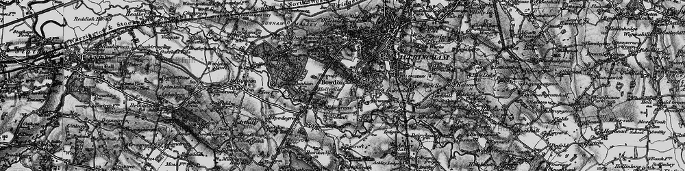 Old map of Bowgreen in 1896