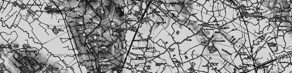 Old map of Bowker's Green in 1896