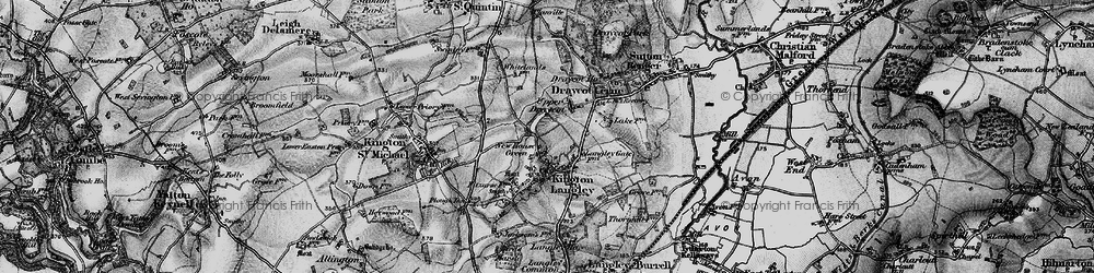 Old map of Bowldown in 1898