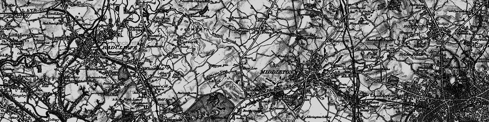 Old map of Whittle Brook in 1896