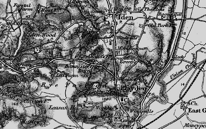 Old map of Bowler's Town in 1895