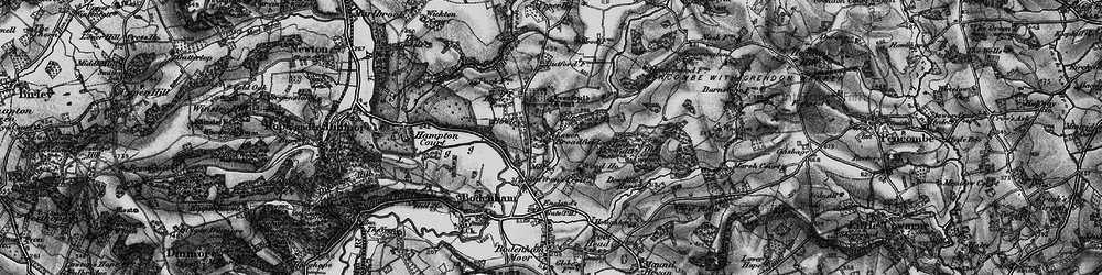 Old map of Bowley in 1898