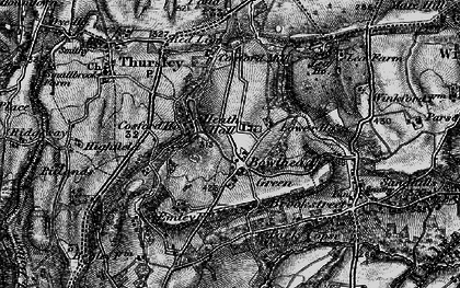 Old map of Thursley Lake in 1896