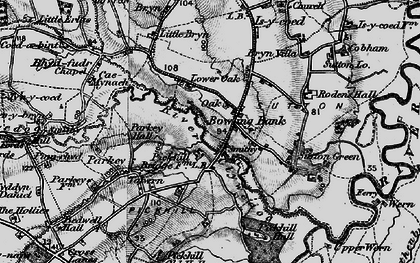 Old map of Bowling Bank in 1897