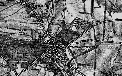 Old map of Bowling Green in 1896