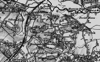 Old map of Bowling Green in 1898