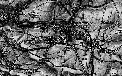 Old map of Bowlish in 1898