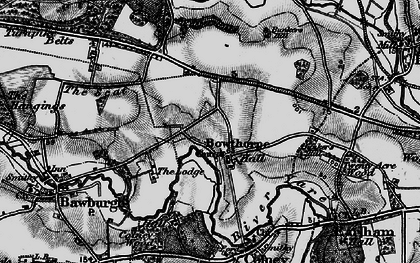 Old map of Bowthorpe in 1898