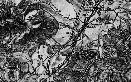 Old map of Flexcombe in 1895