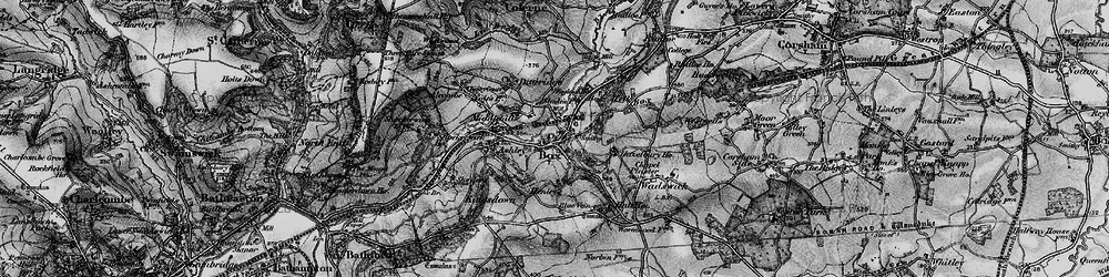 Old map of Box in 1898