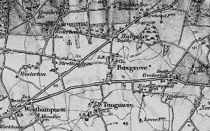 Old map of Boxgrove in 1895