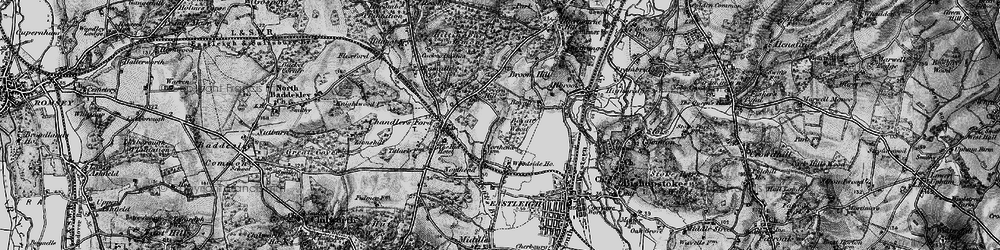 Old map of Boyatt Wood in 1895