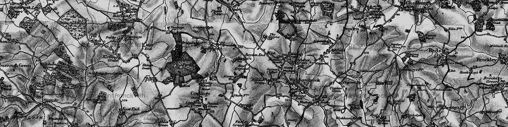Old map of Boyden End in 1898