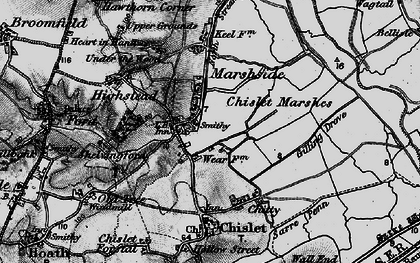 Old map of Boyden Gate in 1895