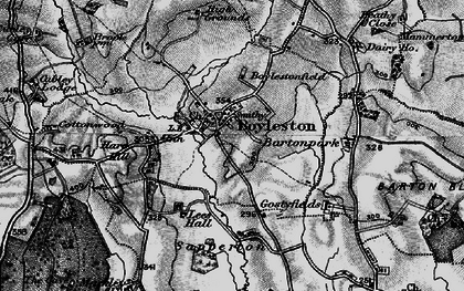 Old map of Boylestone in 1897
