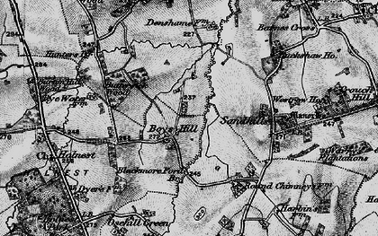 Old map of Boys Hill in 1898