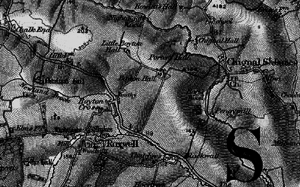 Old map of Boyton Hall in 1896