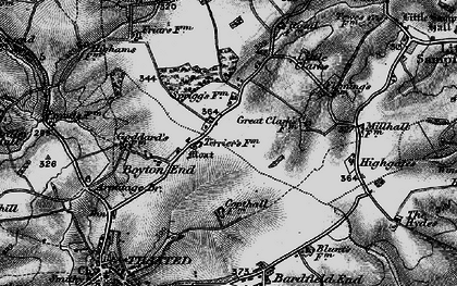 Old map of Boyton End in 1895