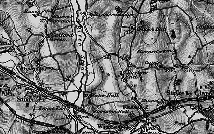 Old map of Boyton End in 1895