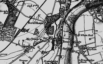 Old map of Whitehall in 1899