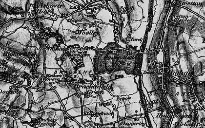 Old map of Brackenfield in 1896