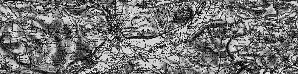 Old map of Brackla in 1897