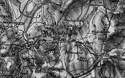 Old map of Bradbourne in 1897