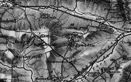 Old map of Bradden in 1896
