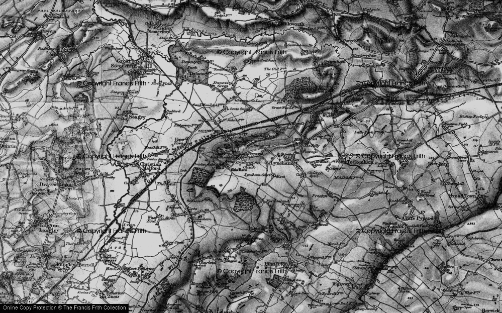 Old Map of Bradenstoke, 1898 in 1898