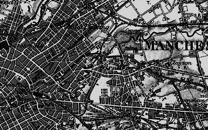 Old map of Bradford in 1896