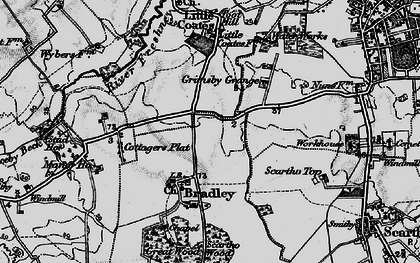 Old map of Bradley in 1895