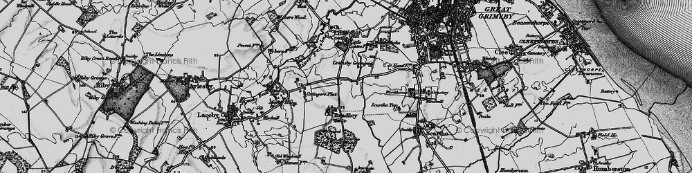 Old map of Bradley in 1895