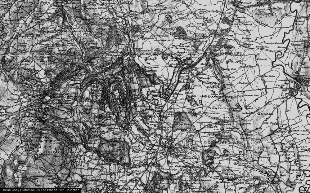 Old Map of Bradley, 1897 in 1897