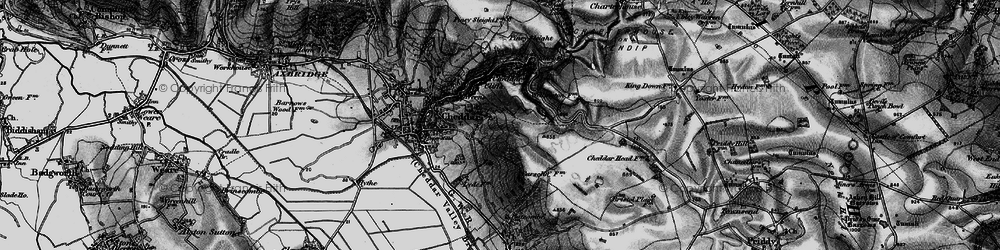 Old map of Bradley Cross in 1898
