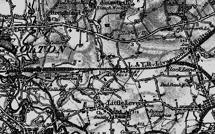 Old map of Bradley Fold in 1896