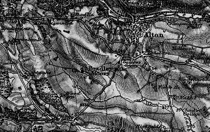 Old map of Bradley in the Moors in 1897