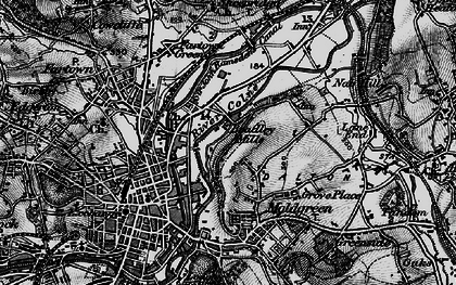 Old map of Bradley Mills in 1896