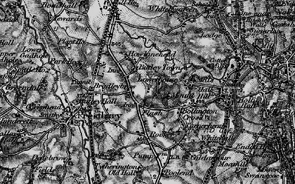 Old map of Bradley Mount in 1896