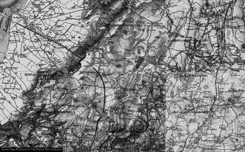 Old Map of Bradley Stoke, 1898 in 1898