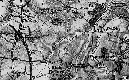 Old map of Bradley Stoke in 1898
